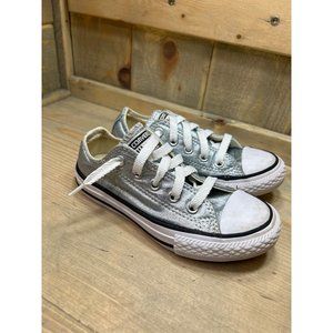 CONVERSE ALL STAR METALLIC GLACIER SNEAKERS 354038F YOUTH SIZE 11